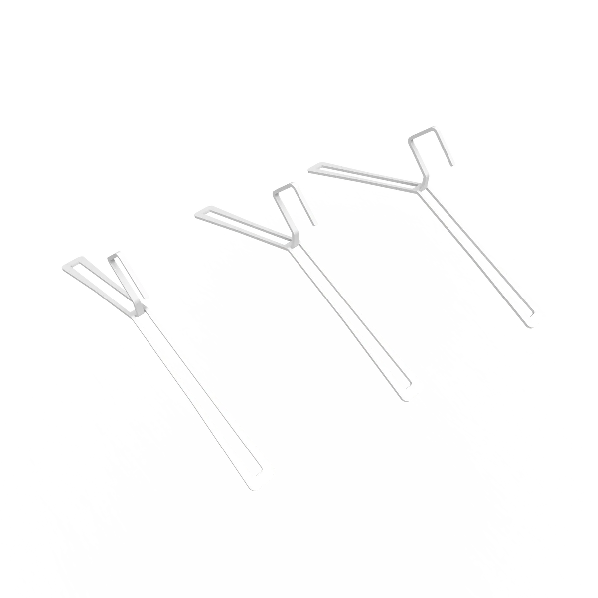 Set de 3 colgadores metálicos GENT blanco- Kaimok Design