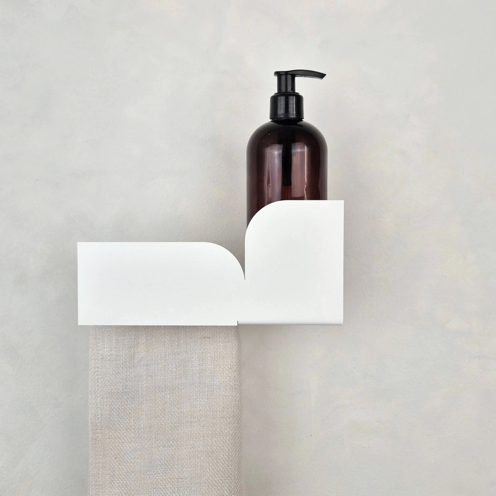 Estante de baño blanco - toalla - Torino - Kaimok Design