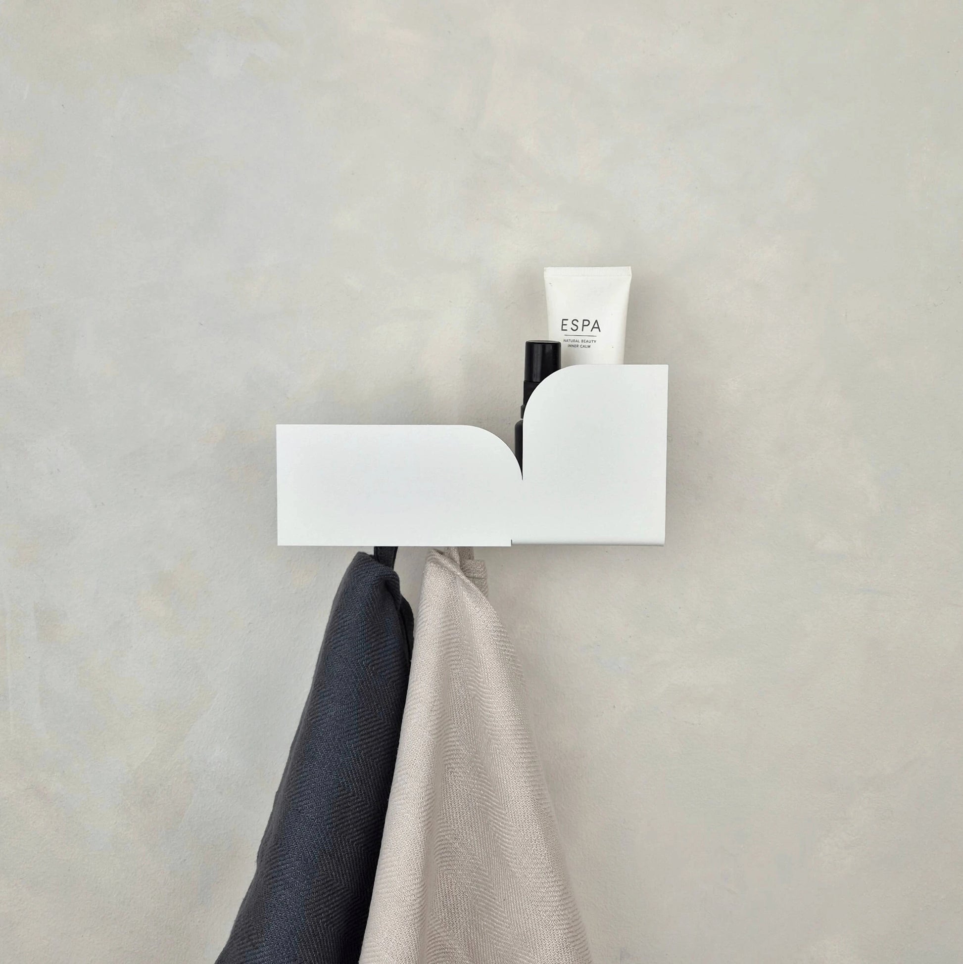 Estante de baño blanco - toallas - Torino - Kaimok Design