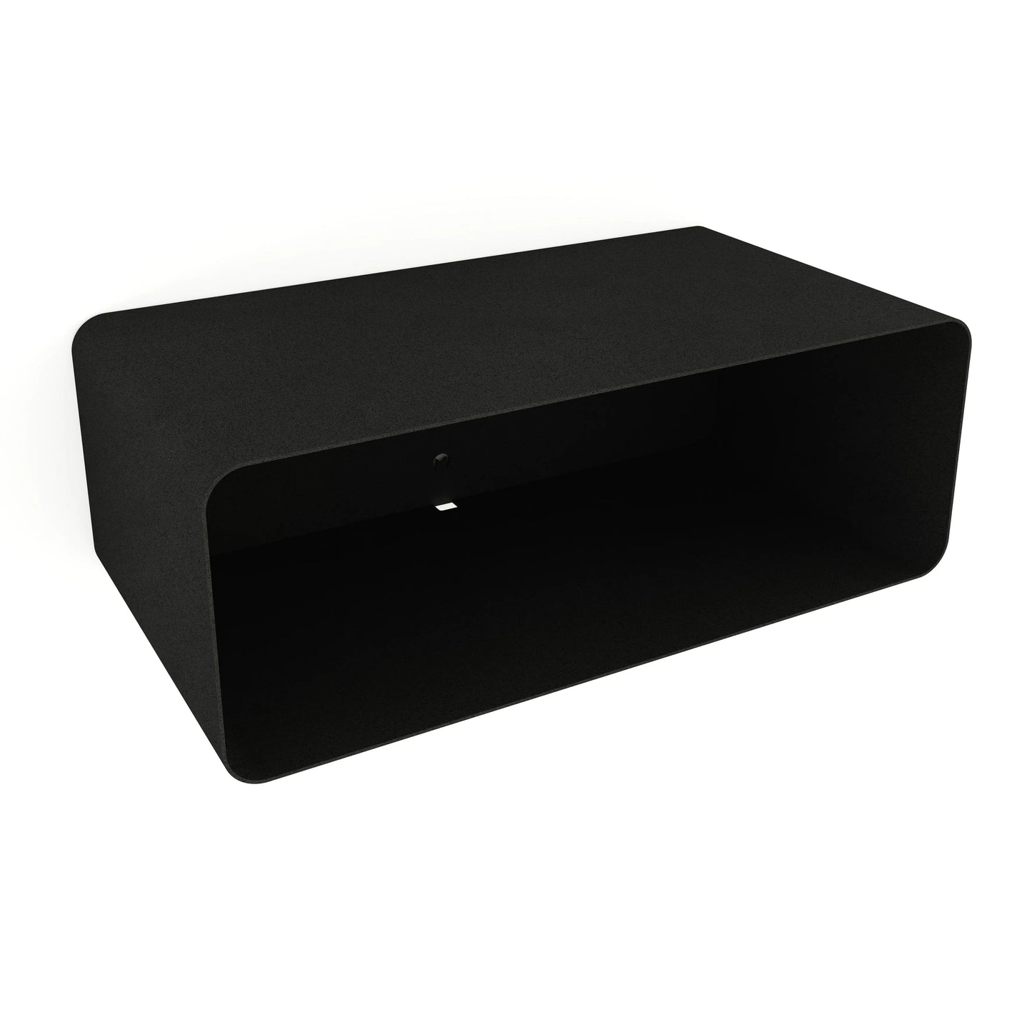 Mesita de pared COMO – mesa de noche flotante en metal negro - Kaimok Design