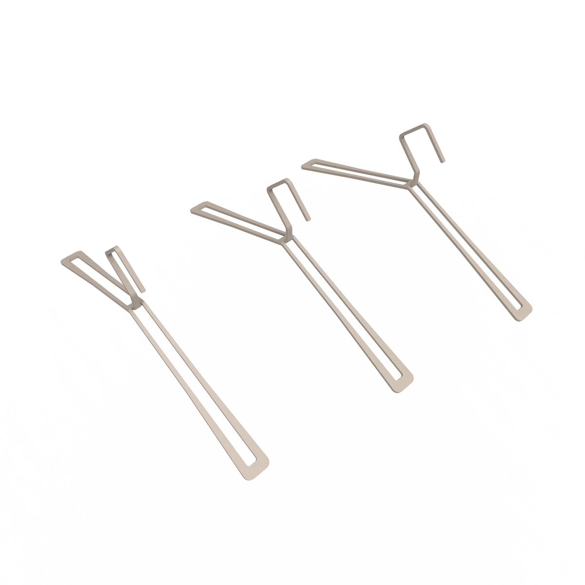 Set de 3 colgadores metálicos GENT beige  - Kaimok Design