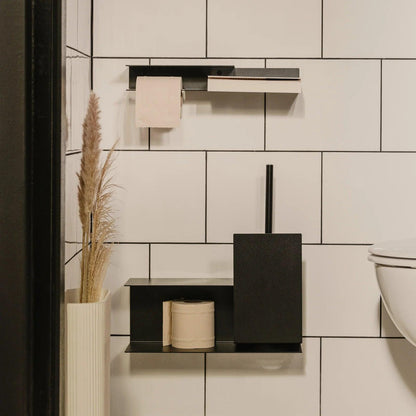 Escobillero Sorrento – accesorios baños modernos en acero inoxidable - Kaimok Design