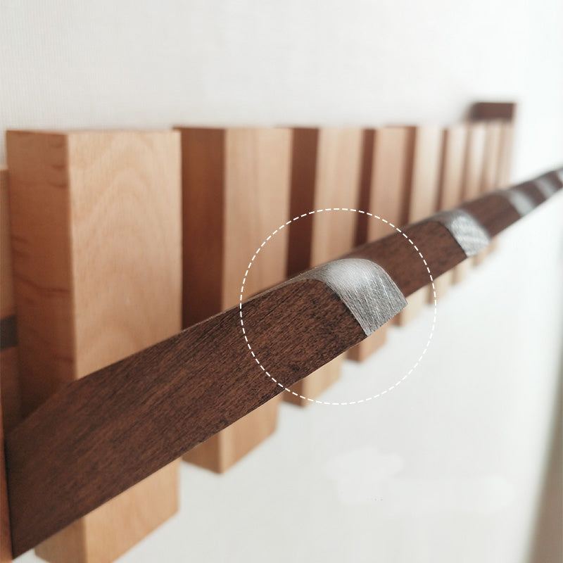 Perchero de pared Verona madera natural – colgador plegable escandinavo - Kaimok Design