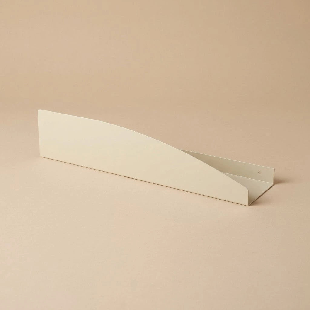 Estantería de pared metálica Torino grande – repisa flotante 50 cm Beige - Kaimok Design