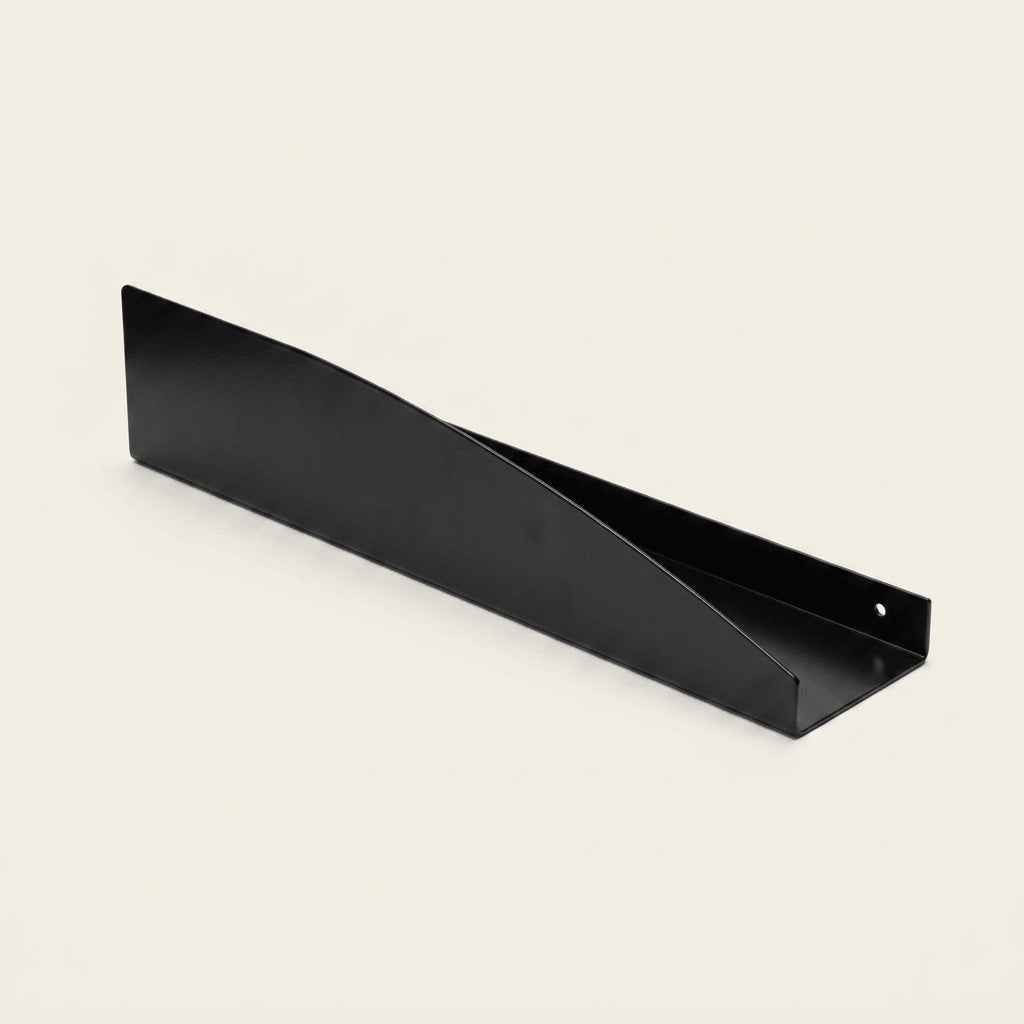 Estantería de pared metálica Torino grande – repisa flotante 50 cm Negro - Kaimok Design