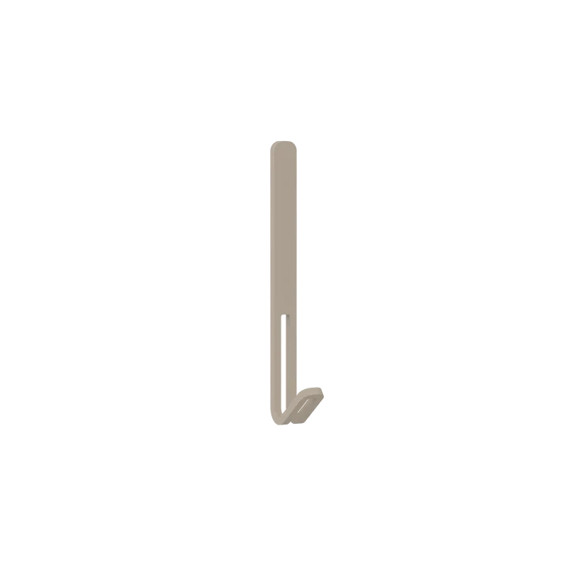 Gancho Denia – percha de pared en metal Beige Cinta adhesiva - Kaimok Design