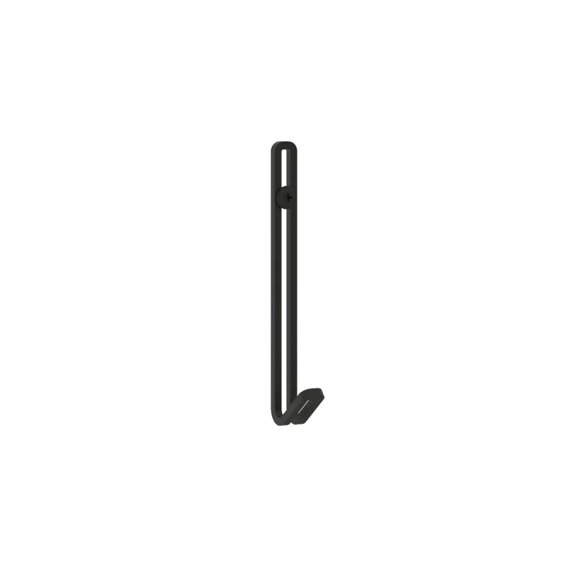 Gancho Denia – percha de pared en metal Negro Tornillo - Kaimok Design