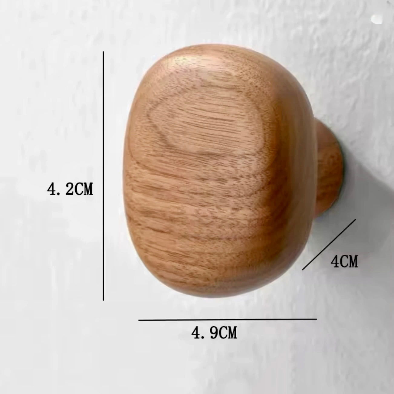 Kaimok Design percha individuales de pared en madera, forma organica piedra natural, Verona Stone, nogal piedra B