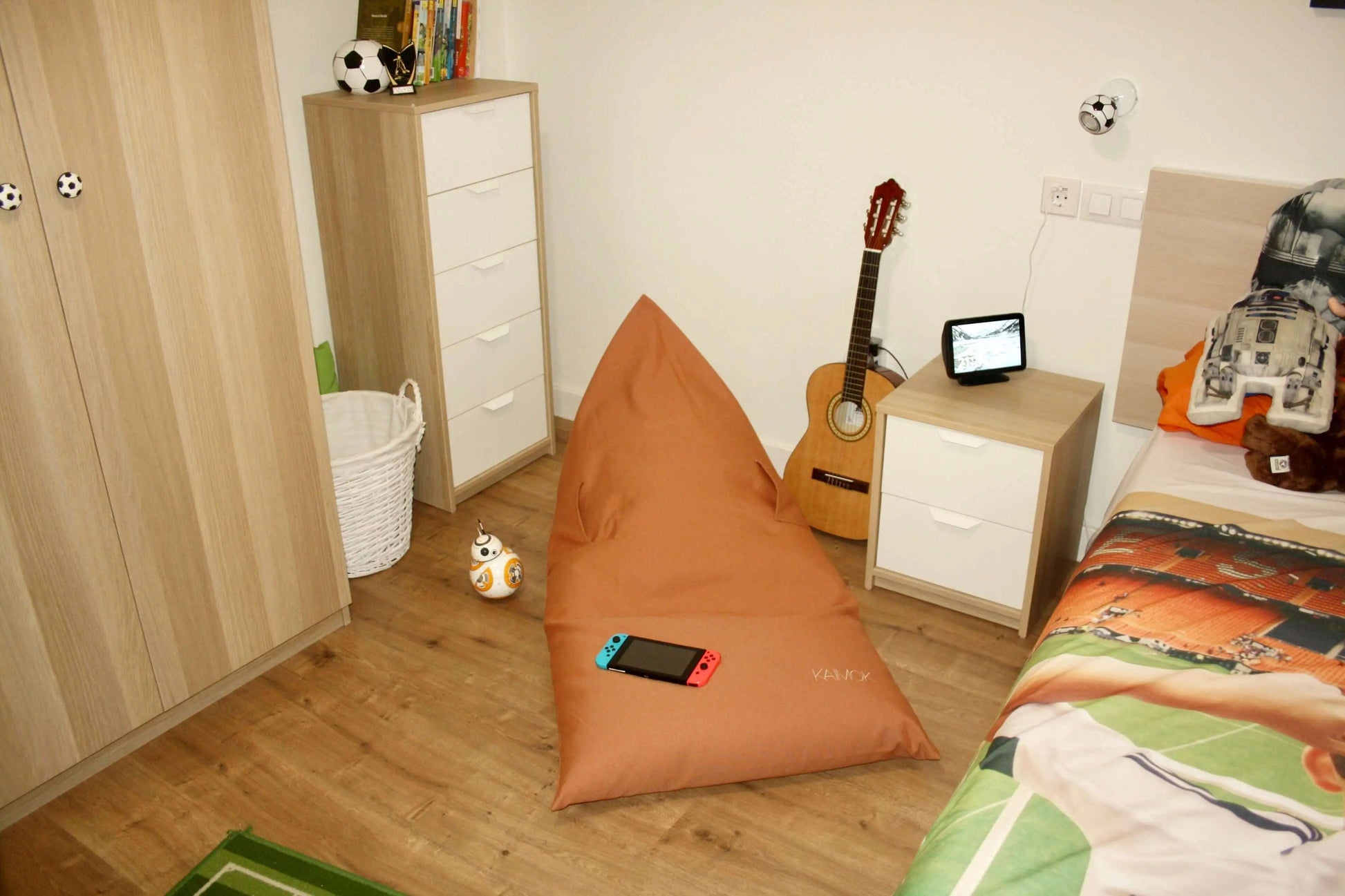 Pouf Nuvola - puf - bean bag - terracotta - niños - Kaimok