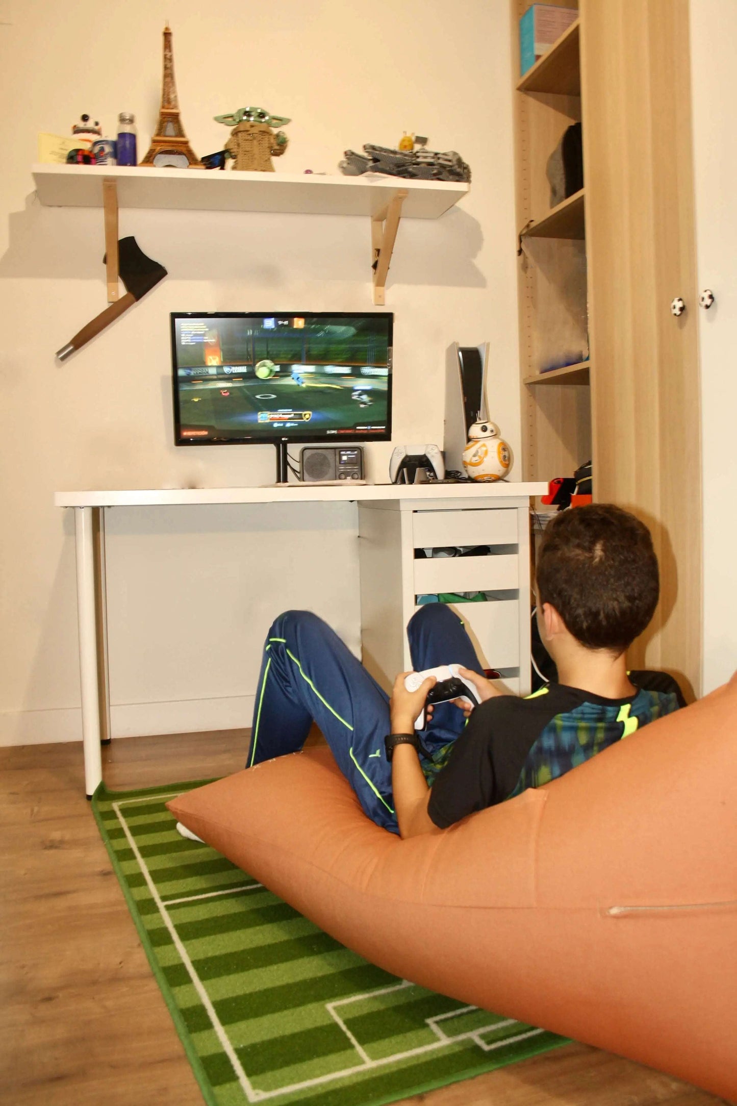 Pouf Nuvola - puf - bean bag - terracotta - niño - videojuego - Kaimok