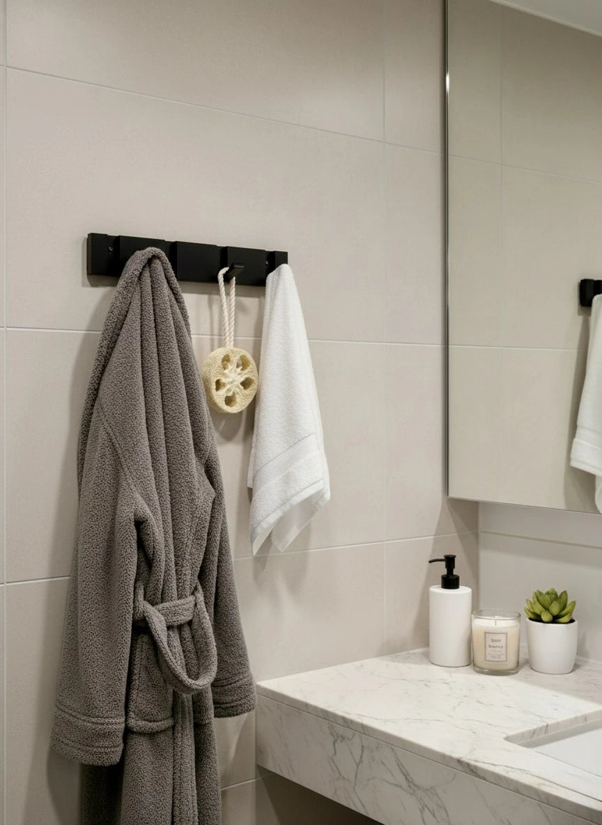 Perchero Palermo 4 ganchos baño - Kaimok Design