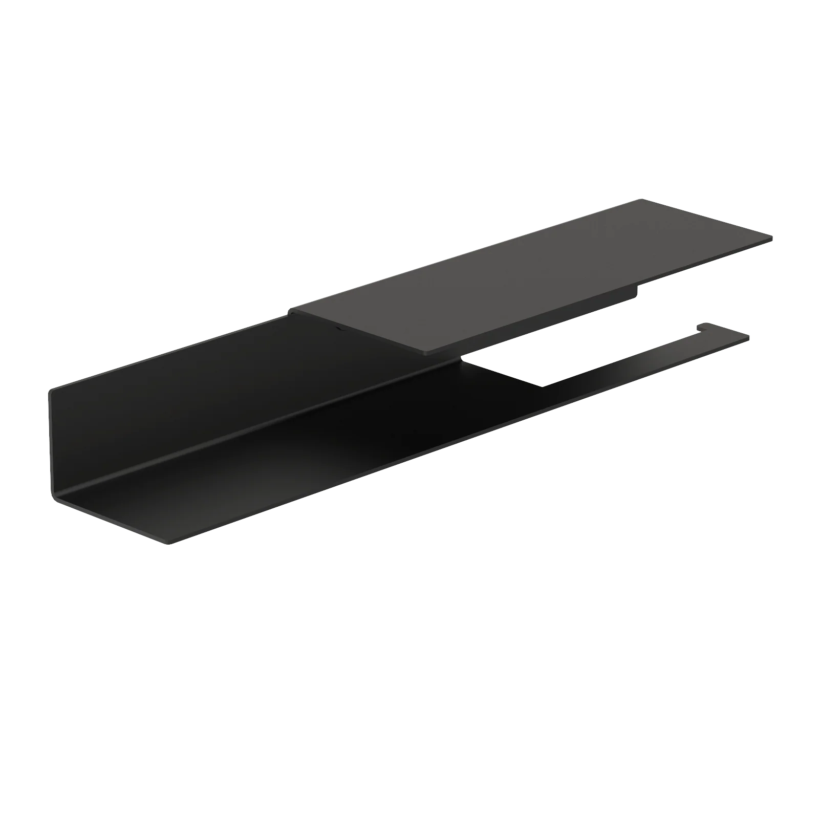 Portarrollo -  negro largo- metal - Accesorios para baño - Kaimok Design