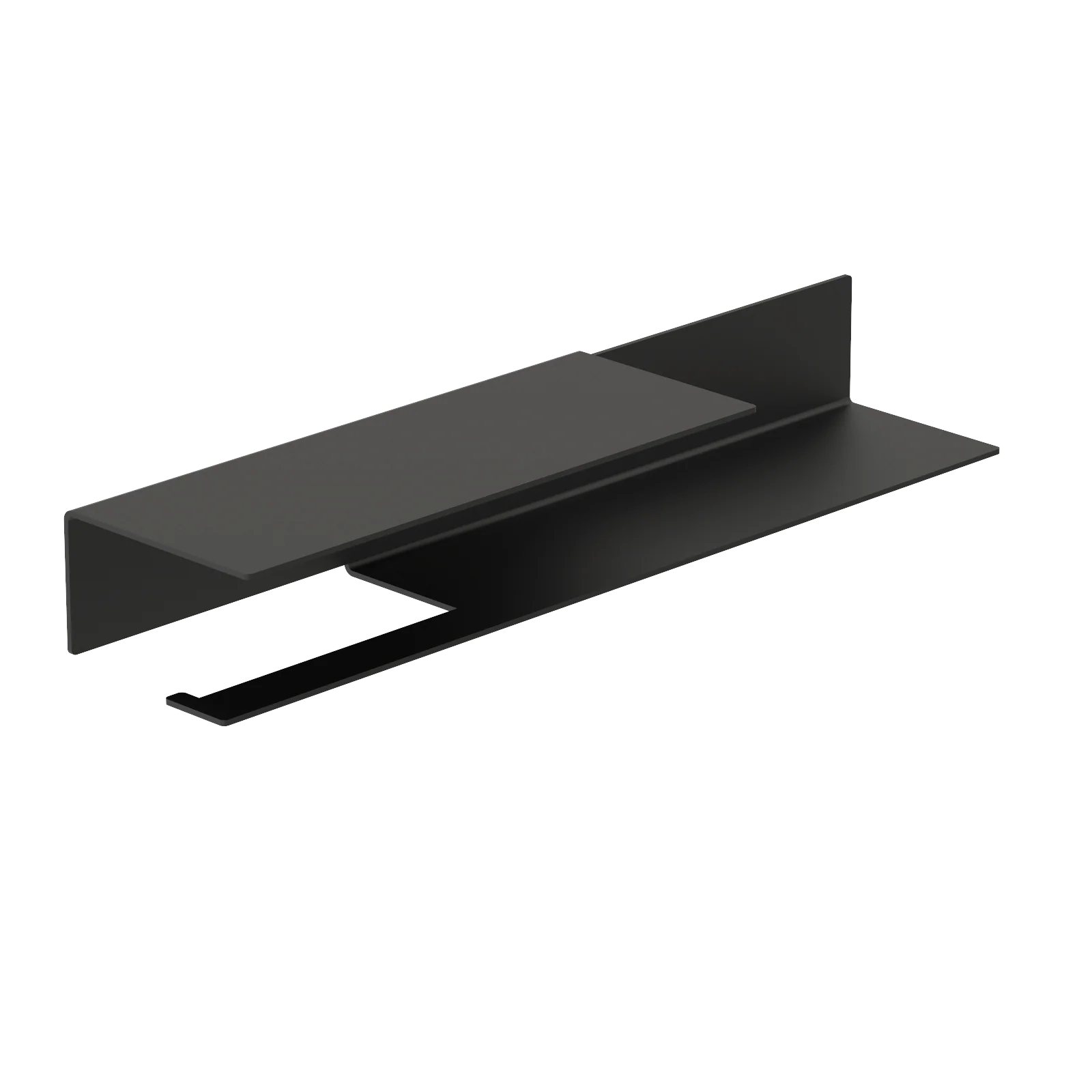 Portarrollo - negro largo- metal - Accesorios para baño - Kaimok Design