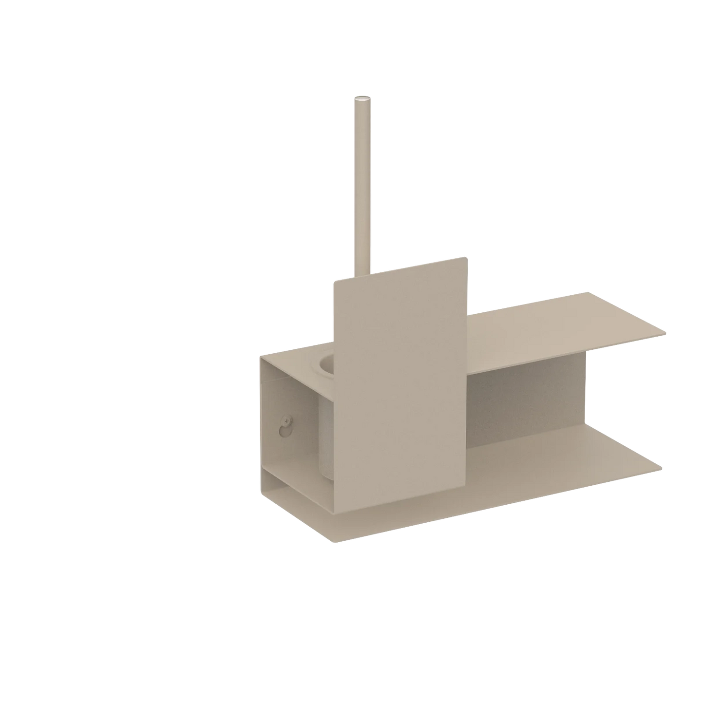 Porta scopino da parete, porta scopino sospeso per WC, moderno e minimalista, Accessorio da bagno in acciaio inox, portascopino Lugano Kaimok Design