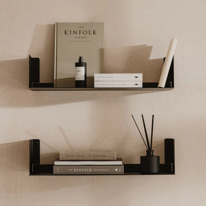 Estantería de pared metálica Bergamo – repisa flotante para libros - Kaimok Design