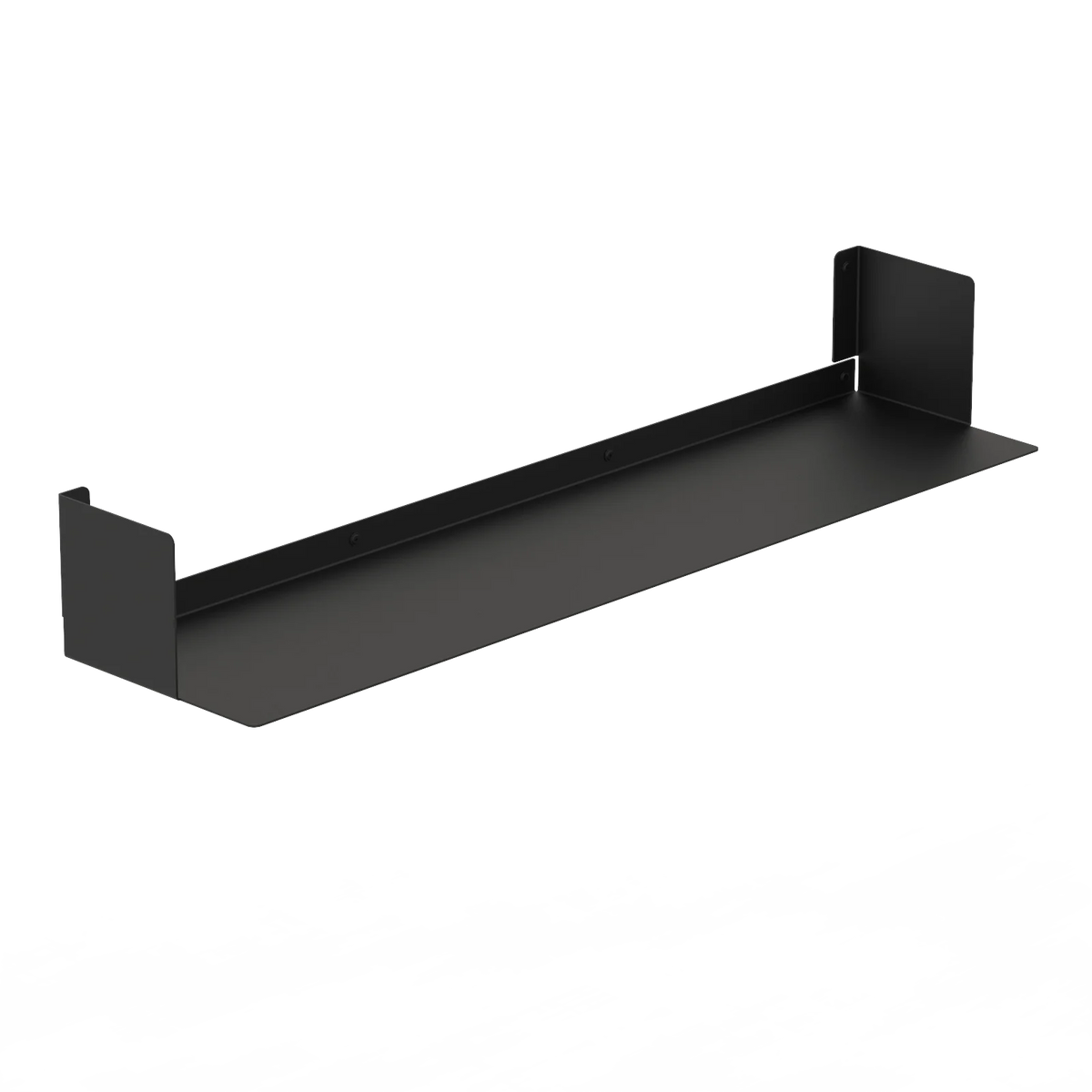 Estantería de pared metálica Bergamo – repisa flotante para libros L (97 cm) Negro - Kaimok Design