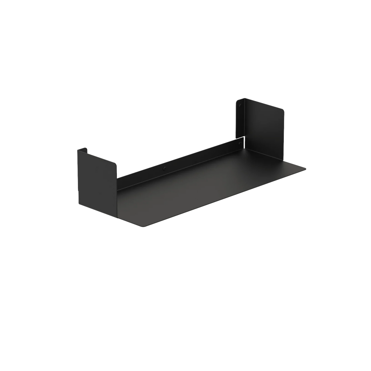 Estantería de pared metálica Bergamo – repisa flotante para libros M (60 cm) Negro - Kaimok Design
