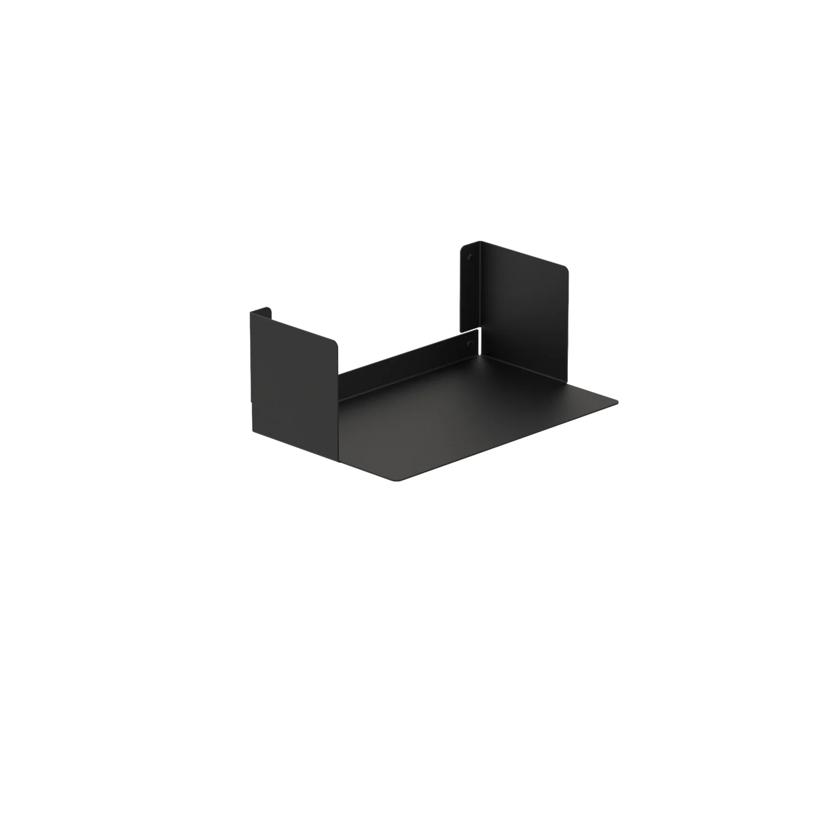 Estantería de pared metálica Bergamo – repisa flotante para libros S (37 cm) Negro - Kaimok Design