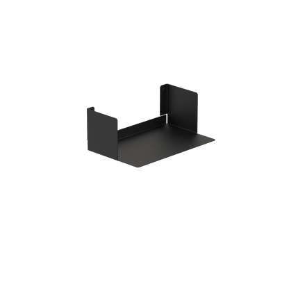 Estantería de pared metálica Bergamo – repisa flotante para libros S (37 cm) Negro - Kaimok Design