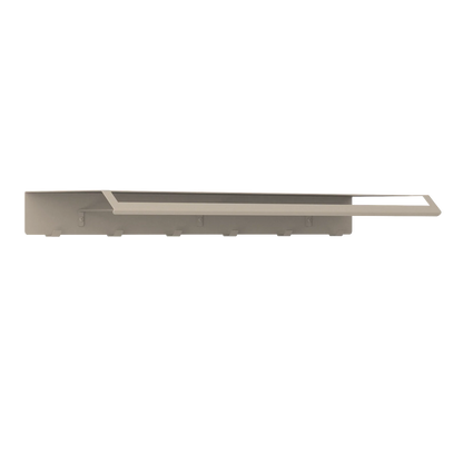 Perchero de pared Ibiza – colgador de pared con estante y ganchos L (97 cm) Beige - Kaimok Design