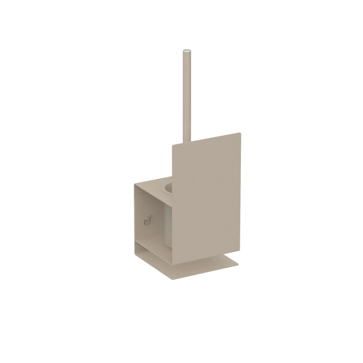 Escobillero Sorrento – accesorios baños modernos en acero inoxidable M (14cm) Beige - Kaimok Design