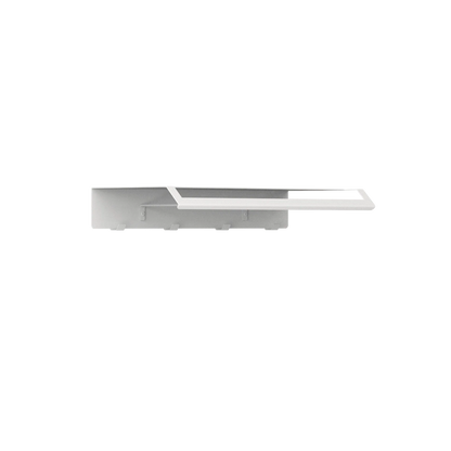 Perchero de pared Ibiza – colgador de pared con estante y ganchos M (60 cm) Blanco - Kaimok Design
