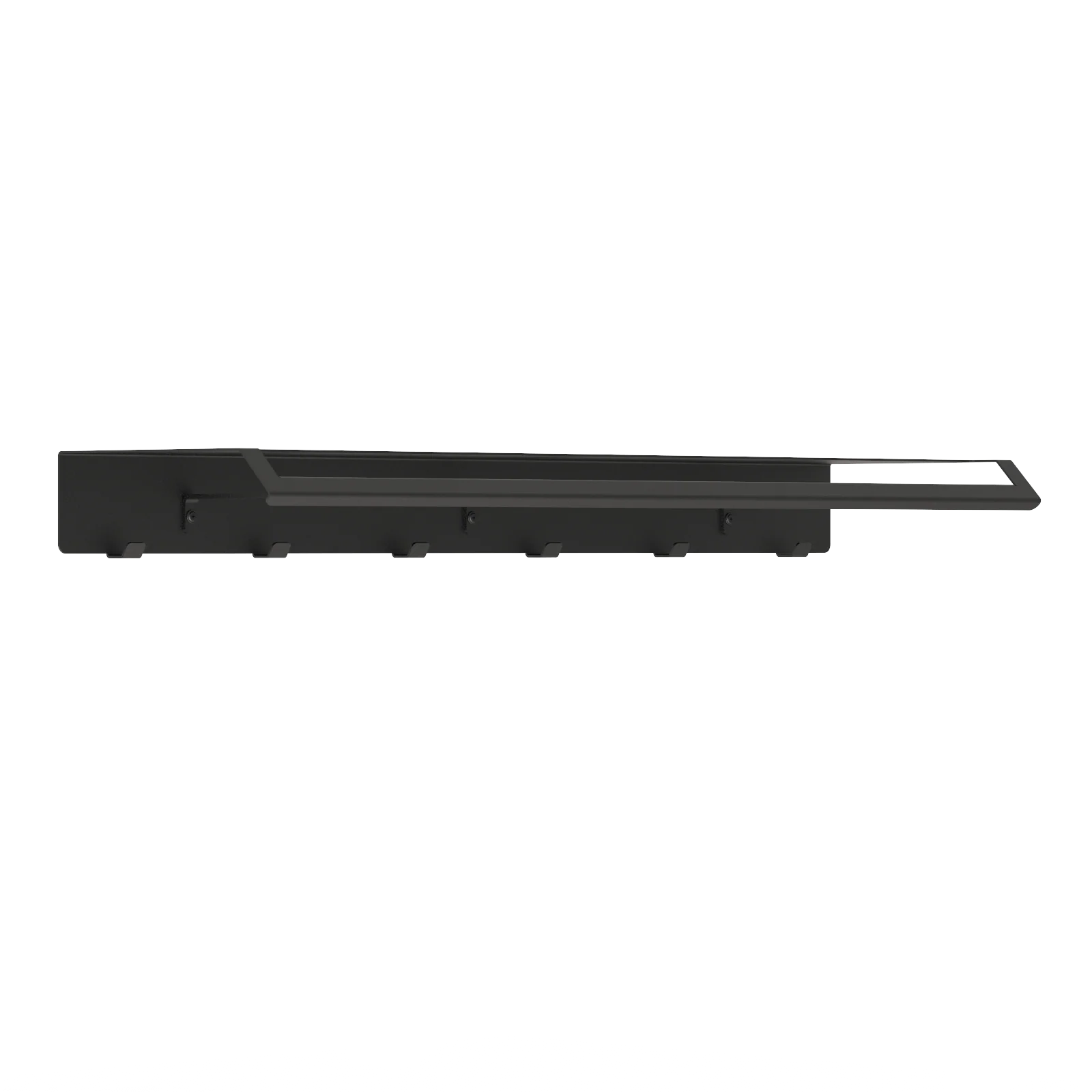 Estanteria de pared, perchero de pared metal negro L, para entrada- Kaimok Design