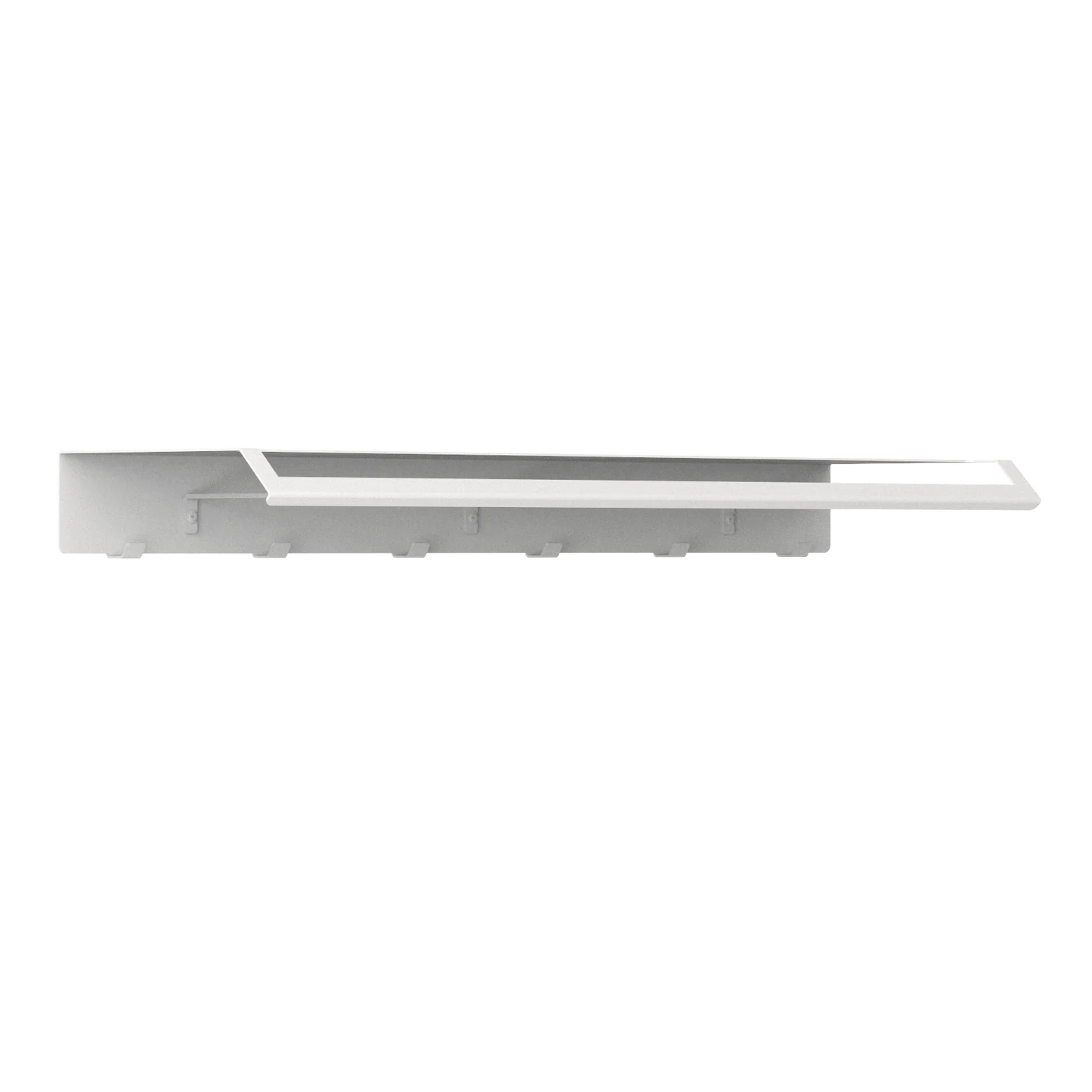 Estanteria de pared, perchero de pared metal blanco L, para entrada- Kaimok Design