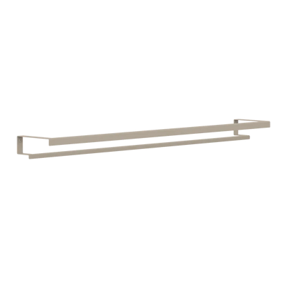 Toallero Siena – barra para toalla baño en acero inoxidable L (97 cm) Beige Doble - Kaimok Design