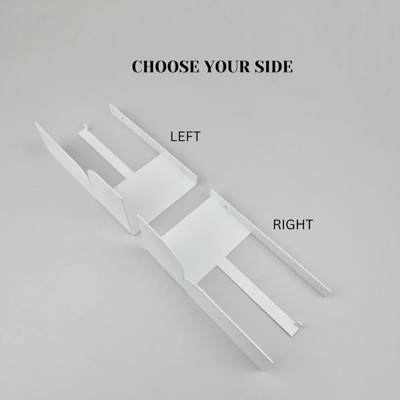 Estante de baño blanco - lados - Torino - Kaimok Design