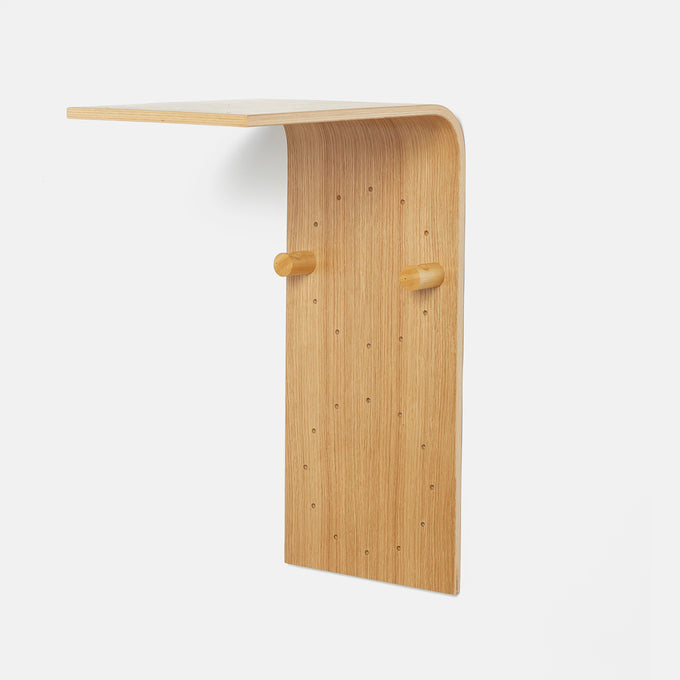 Brera Shelf - Oak Finish - Bike Rack and Bookshelf - Kaimok Design
