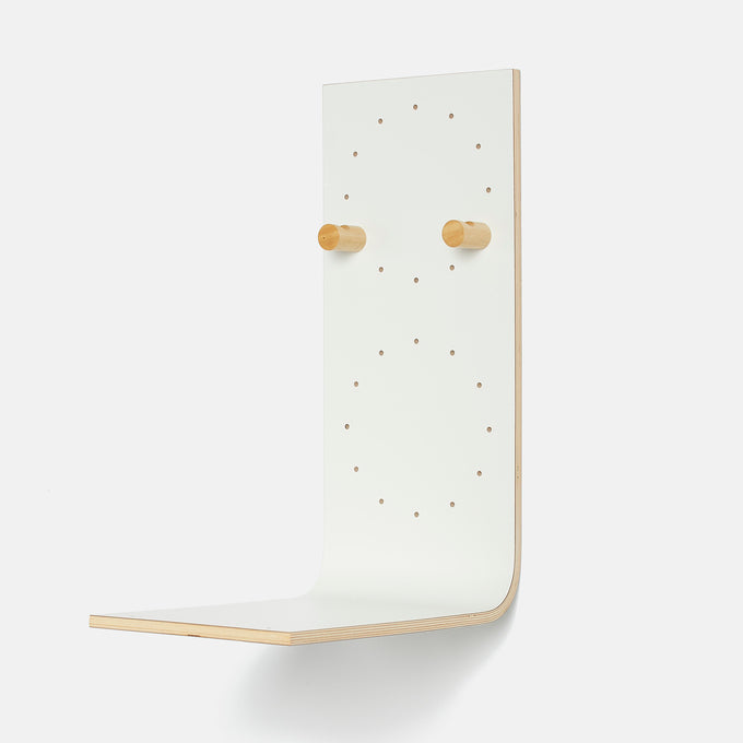 Brera Shelf - White Finish - Bike Rack and Bookshelf