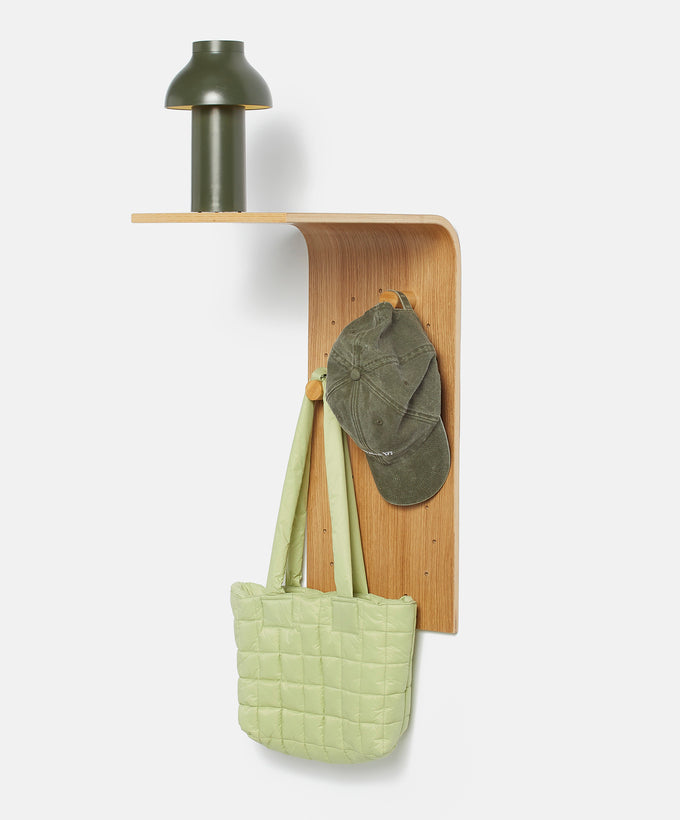 Brera Shelf - Oak Finish - Wall-Mounted Shelf - Kaimok Design