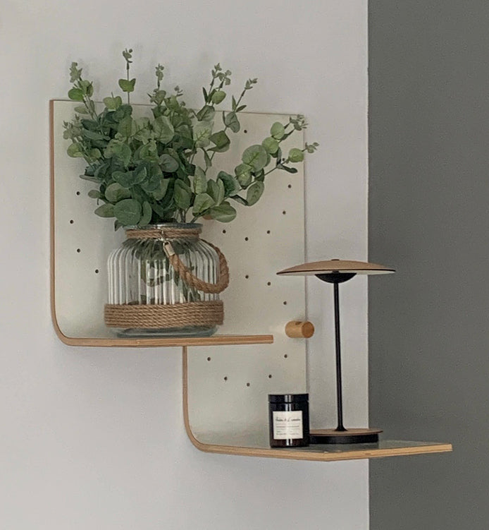 Brera Shelf - White Finish - Bike Rack and Bookshelf- Kaimok Design